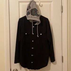 H&M Rose Between Thorns Button Down Jacket